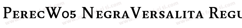 PerecW05 NegraVersalita Regular字体转换
